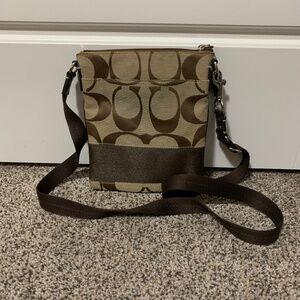 Brown Coach Cross Body Bag